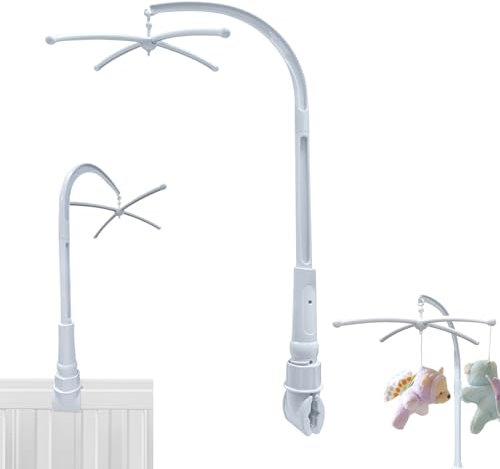 Soporte Movil Cuna Bebe, Carrusel Cuna Bebe, Movil Cuna, El Movil Bebe Cuna Se Puede Girar Libremente para Colgar Cajas de MúSica, Campanas de Viento, Campanas de Cama, Calmantes Y SomníFeras