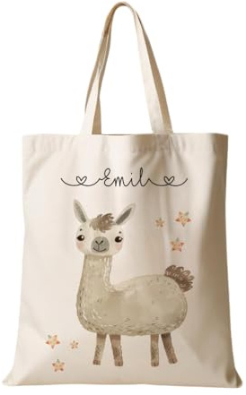 Manufaktur Liebevoll Stoffbeutel mit Namen Stofftasche Personalisiert Kinderbeutel Kindergarten Wechselwäsche