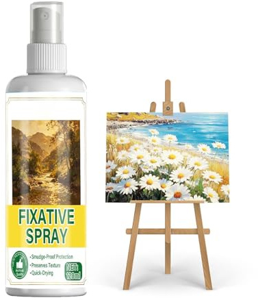 Genérico Spray Fijador De Pastel Al Óleo Para Arte - A Prueba De Manchas, Secado Rápido | 100 Ml Spray Fijador De Color | Sellador De Pintura Acrílica Para Pintura, Manualidades, Papel Tapiz