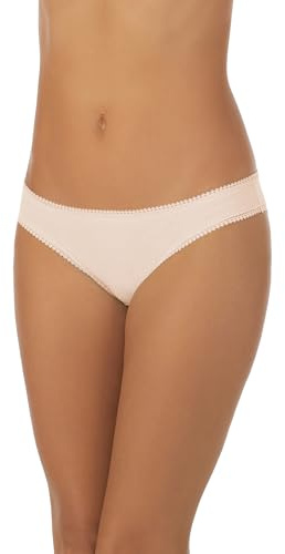 OnGossamer Womens Women's Cabana Cotton Bikini, Champagne, M