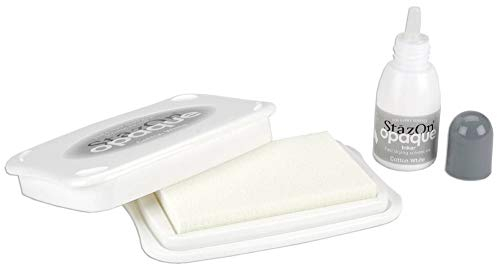 Imagine Crafts StazOn Opaque Solvent Ink Kit-Cotton White