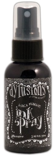Dylusions Ink Spray 2oz, Black Marble