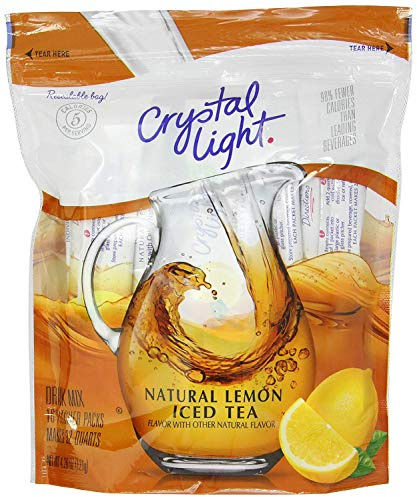 Crystal Light Lemon Iced Tea Pitcher Pack Makes 32 Quart 121g