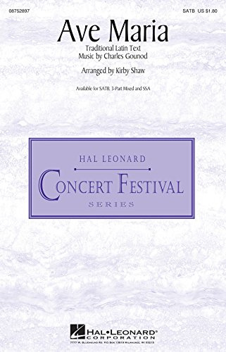 Hal Leonard Ave Maria SATB arranged by Kirby Shaw