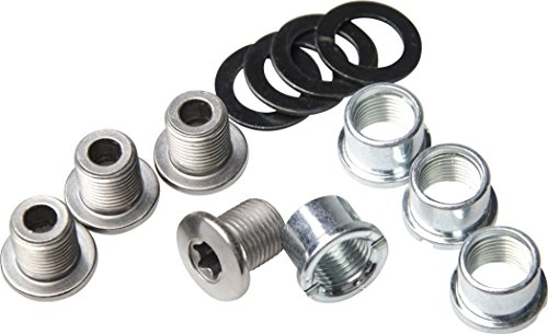 SHIMANO Tornillo Fijación Plato 4uds Componentes y repuestos para Bicicletas, Adultos Unisex, Multicolor, Talla única