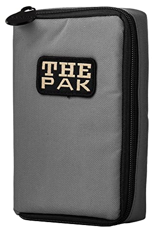 Karella Darttasche The PAK original, grau, Platz für 3 Dartsets, handlich und geräumig, Perfekter Schutz, Dartcase, Tasche für Darts