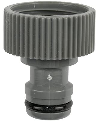 GREENGERS 097234 Pièces, Embout Tuyau d'arrosage Nez Femelle Rapide-Dimensions 20 x 27mm (3/4) -Raccordement pour Robinet extérieur, Noir