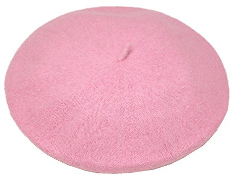 JOYHY Damen Solide Klassisch Französisch Stil Baskenmütze Mütze Hut Rosa