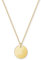 GD GOOD.designs Damen Halskette Oro mit personalisiertem Medaillon (Initiale Gravur) Schmuck für Frauen, 45 + 5 cm, 316L Edelstahl, Ohne Stein - Valentinstag-Geschenk für Sie und Ihn