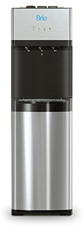 Brio - Dispensador de agua con refrigerador, de carga inferior, con autolimpieza, edición limitada, 3 ajustes de temperatura, agua caliente, fría y fresca, aprobado por UL/Energy Star