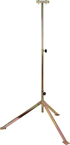 Brennenstuhl Bau Teleskop Stativ TS 170 / Stabiles Stativ zur Aufnahme von Baustrahlern (höhenverstellbar von 75-170cm, max. Tragfähigkeit 7kg, Füße mit Bodenbefestigungsplatten)