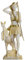 Göttin Artemis Diana griechische Statue Natur Mond Goldton Alabaster 17 cm