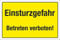 Schild Warnschild Hinweis Einsturzgefahr Betreten verboten 3 mm Alu-Verbund 300 x 200