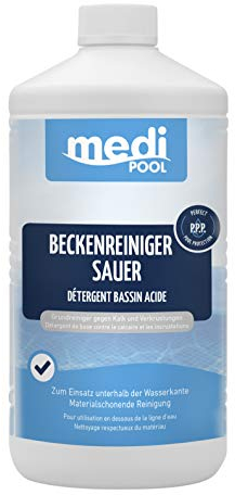 POWERHAUS24 Beckenreiniger sauer 1L von mediPOOL