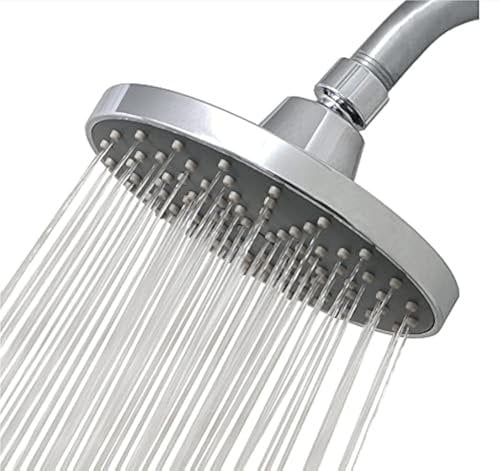 Cabezal de ducha de 6 pulgadas, Alcachofas fijas cabezal de ducha de lluvia de alta presión, rociador superior cromado, accesorios de baño