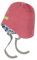 loud + proud Unisex Baby Fleece, GOTS Zertifiziert Beanie-Mütze, Mauve, 74/80