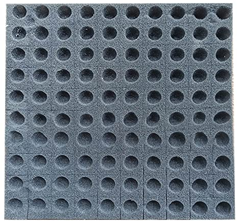 LANCHEN 100 pièces Hors Sol éponge hydroponique Graine de Culture Cubes carré Mousse de semis, Le Noir, app. 25x25cm(9.84x9.84in)