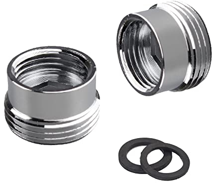 Adaptador aireador de grifo de latón para lavadora, lavavajillas, conector de rosca con adaptador de aireador de grifo (G1/2 hembra x G3/4 macho)