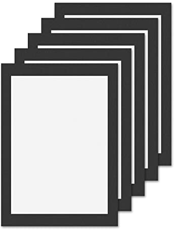 eMagTech 5 Stück A5 Magnetische Displayrahmen PVC Selbstklebend Dokument Bild Poster Schilder Halter für Büro Wand Tür Kühlschrank Restaurant Supermarkt