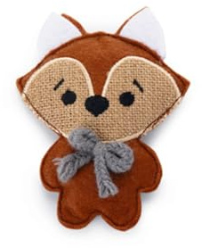 Beeztees K&BZ Catnip Fox Frey Katzenspielzeug, Rot, 11 x 9 cm