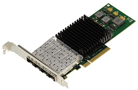 KALEA-INFORMATIQUE PCIe LAN 10G Fibra SFP+ LC Tarjeta controladora de 4 Puertos con chipset BROADCOM BCM57840 Adaptador de Red de Fibra óptica Ethernet 10GbE cuádruple