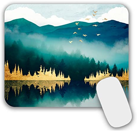 AOKSUNOVA Petit tapis de souris, avec motif, vert, 24 x 20 cm