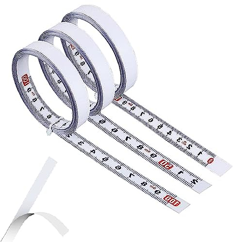Selbstklebendes Maßband Metrisches,Maßband Selbstklebend Metrisches,3 Stück Maßband zum Aufkleben,Rechts Nach Links,Links Nach Rechts,Mitte zu Beiden Seiten,für Zimmerei Werkbänke Tische Theken Wände