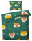 ZDABAOEC Wald Fuchs Kinderbettwäsche 100x135 Jungen Mädchen, Weiche Microfaser Kinder Baby Bettwäsche 2er Set - 1 Bettbezug + 1 Kissenbezug 40x60, mit Reißverschluss, Wende Motiv