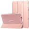 MoKo Case for All-new Amazon Fire HD 10 Tablet(13th Generation, 2023 Release)10.1, PU Leather Trifold Stand Cover for Fire Tablet 10 2023 Transparent Frosted Backshell, Auto Wake/Sleep, Rose Gold