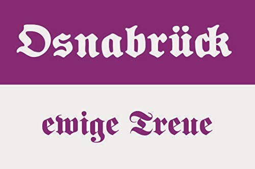 U24 Aufkleber Osnabrück ewige Treue Flagge Fahne 8 x 5 cm Autoaufkleber Sticker