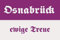 U24 Aufkleber Osnabrück ewige Treue Flagge Fahne 8 x 5 cm Autoaufkleber Sticker