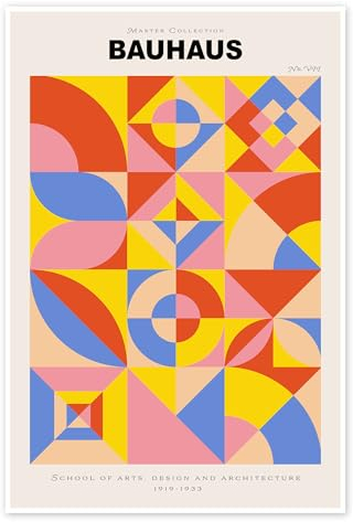 Bauhaus Nr. 7 Poster 70 x 100 cm Wandbilder Wanddeko