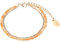 s.Oliver Armband Edelstahl Damen Armschmuck, mit Aventurin, 16+4 cm, Roségold, Kommt in Schmuck Geschenk Box, 2037979