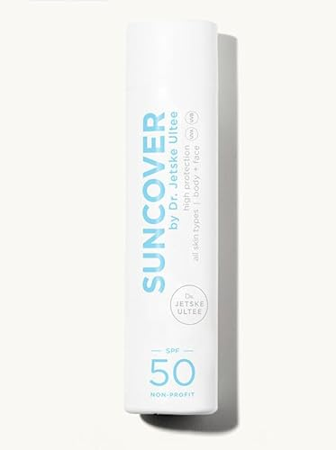 Suncover Dr. Jetske Ultee | Sonnencreme | LSF 50 | Kinder | Körper & Gesicht | Enthält effektive und sichere UV-Filter | Wasserresistent | Parfümfrei | Ohne Octocrylene (250 ml)