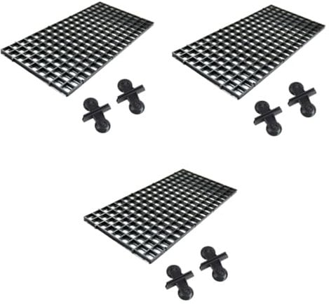 Kisangel 3sets Fish Tank Bottom Segregation Plate Net Filter Board Aquarium Fish Clamps Pc Plastic Easy Install 4pcs*3