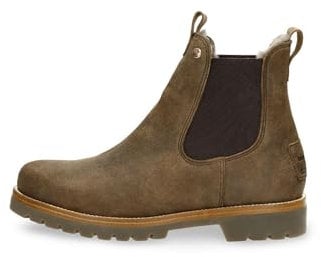 Panama Jack Botines para hombre Chelsea Burton Igloo, piel de cordero, sin cierre, marrón, 42 EU