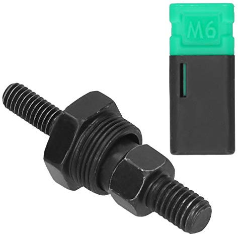 Haosie Rivet Nut Gun Head, Black Alloy Steel Rivet Gun Head M6 Thread Replacement Mandrel For Manual Rivet Nut Gun