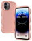 XINYEXIN Funda para Xiaomi Redmi A2 4G / Redmi A1 4G, Carcasa Marco de Ondas Forma Rizado Linda Silicona Líquida Antigolpes Bumper Case Cover - Rosado