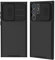 XTCASE Coque pour Samsung Galaxy S25 Ultra 5G, Protection Caméra Étui avec Ultra Mince Coulisse Cache Objectif, Plastique Dur Housse Arrière Anti-Rayures Antidérapant - Noir