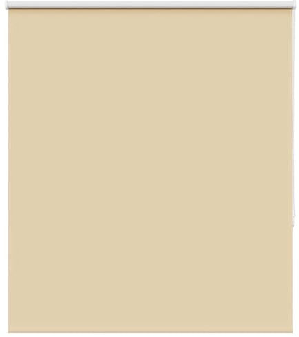 vidaXL Verdunkelungsrollo Beige 130x130 cm Stoffbreite 126,6 cm, Rollo, Klemmfix, Thermorollo, Verdunklungsrollo, Klemmrollo, Fensterrollo