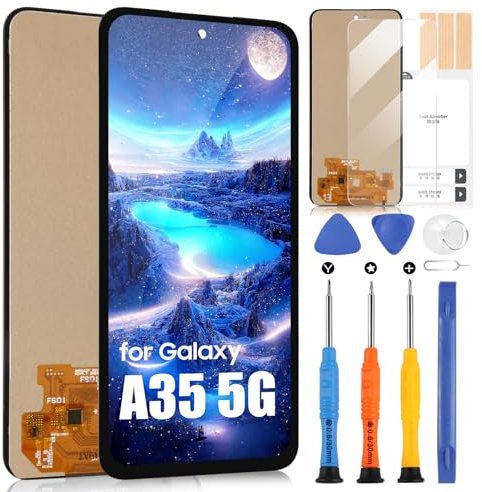 ARSSLY LCD Display per Samsung Galaxy A35 5G Schermo per Galaxy A35 SM-A356B SM-A356B/DS SM-A356E Touch Screen Digitizer Full Assembly con Riparazione Kit (6.6, Incell, Nero)