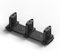 BINOTE Sliding Closet Door Floor Guide, Sliding Door Guides Floor Mount for Double Bypass Door, Update Adjustable 3-Roller Design
