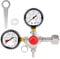 TICFOX CO2 Druckminderer für Getränke, Druckminderer Druckregler CO2, CO2 Druckregler Doppelmanometer Druckminderer mit W 21,8 x 1/14 Zoll Standardanschluss für Biermaschine Bierbrauen