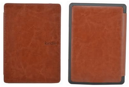 RUIPOCX Hüllen kompatibel mit Kindle 4./5. Generation Modellnummer D01100 E-Book-Reader 6'' 2011 und 2012 Lederhülle(Brown)