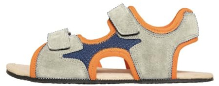 Sole Runner Barfußschuh Mimas Grey/Orange Kids Unisex, Größe:33, Farbe:Grey/Orange