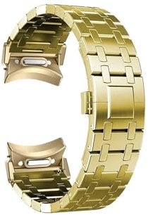 Cinturino for orologio in acciaio inossidabile No Gap Adatto for Samsung Galaxy Watch 6 5 4 / classic / 5pro(Gold,For Galaxy 5 44mm)