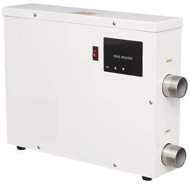 JCKJWL Pompa di Calore Portatile for Piscina da 15 kW con Controllo termostatico, riscaldatore Elettrico for Piscina for vasche da Bagno e Spa Riscaldamento rapido ed efficiente(9KW)