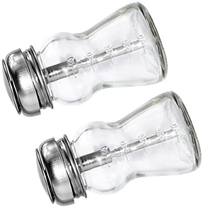 Beaupretty 2 Flacons à Pompe en Verre pour Dissolvant Ongles, 60 ML, Rechargeables, Nettoyage Facile, Usage Manucure et Maquillage