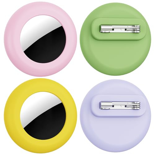 citymore for Apple Airtag Kinder,4er-Pack wasserdichte airtag Kinder versteckt mit unsichtbarem Pin,Silikonhülle airtag hülle für Kinders,versteckt in Kleidung