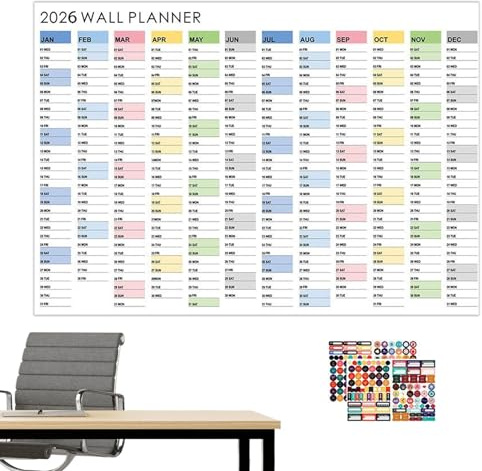 2026 Wandkalender Ästhetischer Planungsposter-Planer